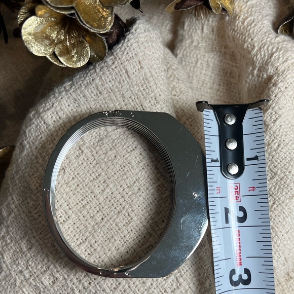 All Saints Silver Cuff Bracelet - Picture 10 of 10